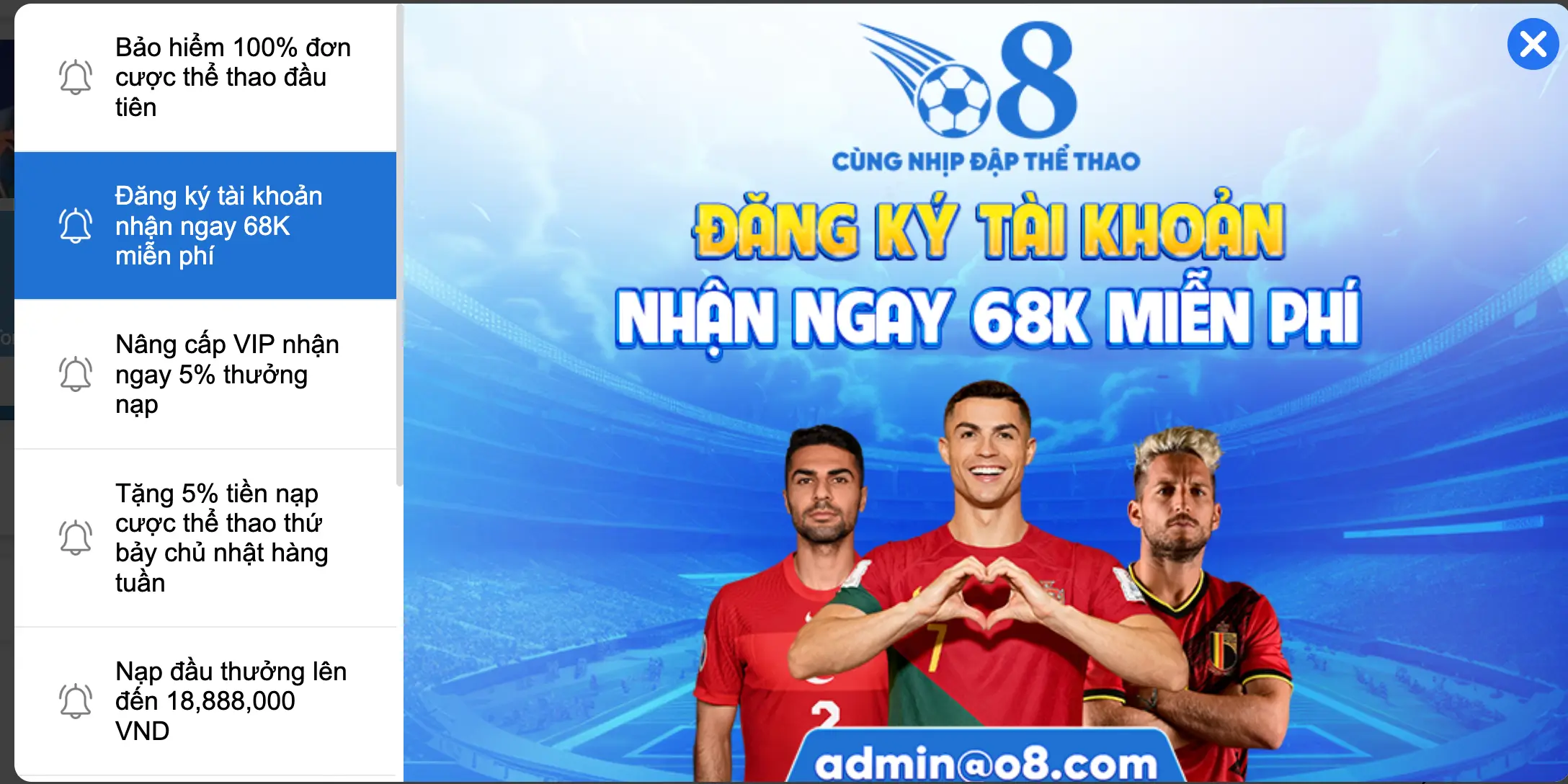 Xem Bóng Đá Trực Tiếp Tại O8 – Miễn Phí Khi Có Tài Khoản
